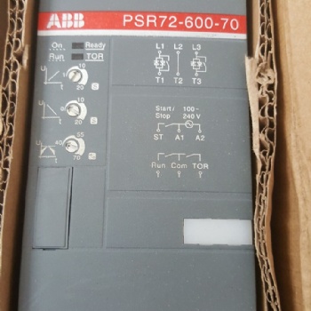 ABB軟啟動(dòng)器PSR72-600-70全新原裝正品功率37KW現(xiàn)貨供應(yīng)