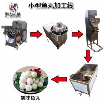 魚肉丸子加工流水線 自動(dòng)魚丸加工設(shè)備魚丸機(jī)