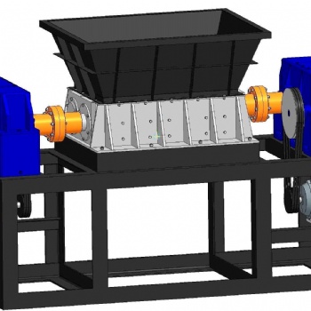 瑞賽爾機(jī)械多功能雙軸撕碎機(jī)輪胎撕碎鐵團(tuán)撕碎塑膠料頭撕碎