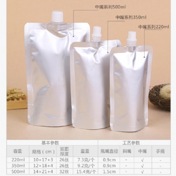 透明零食食品袋批發(fā) 可愛(ài)包裝吸嘴袋 密封包裝袋廠(chǎng)家定制