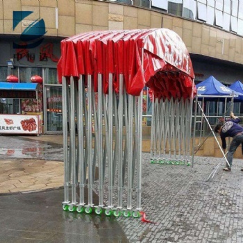 仙桃大排檔雨棚定制活動雨棚伸縮式推拉雨棚廠家