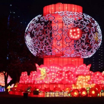 景區燈展，節日燈會，水幕電影