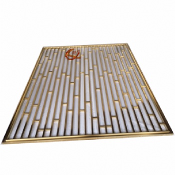 304黃鈦金不銹鋼屏風(fēng)，不銹鋼屏風(fēng)客廳隔斷定制，屏風(fēng)價格介紹