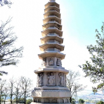 現貨石塔 大型石雕塔加工 花崗巖石塔