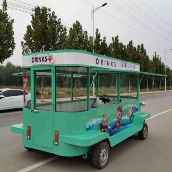 上海街景美食小吃車 移動餐飲燒烤車 四輪電動移動擺攤快餐車