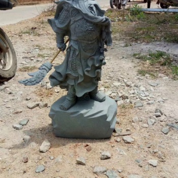 石雕關(guān)公，石材關(guān)公騎馬雕像，漢白玉關(guān)公雕刻