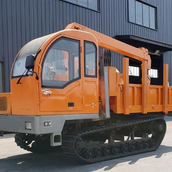供應3噸履帶隨車吊帶推鏟液壓支腿履帶運輸車噸位齊全