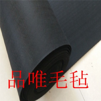 玻璃切割臺毛氈，加硬耐磨玻璃臺面毛氈黑色毛氈