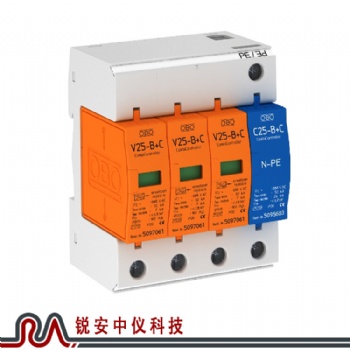 OBO機房電源防雷器V25-B+C/3+NPE-銳安中儀