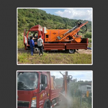 重慶公路護(hù)欄打打鉆一體機(jī)廠家宏工車載式鉆機(jī)