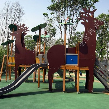 木質滑梯幼兒園戶外 兒童動物造型滑梯廠家 戶外農場拓展攀爬架