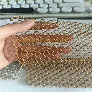 定制 廠家各種網連簾酒店幕墻金屬材質螺旋裝飾垂簾網