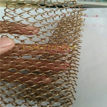 廠家金屬裝飾網幕墻隔斷絲網 現貨篩網 螺旋推拉網簾網