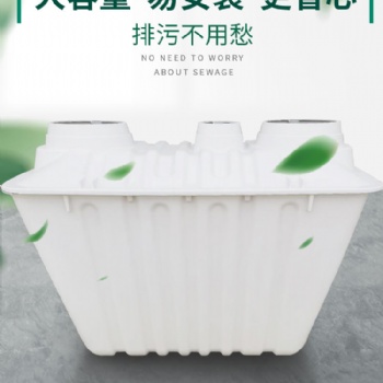 玻璃鋼模壓化糞池方形二八式凈水槽三格四個(gè)糞污一體化處理新農(nóng)村
