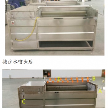 正豐-1800型果蔬清洗設備 毛輥清洗機 生姜清洗機