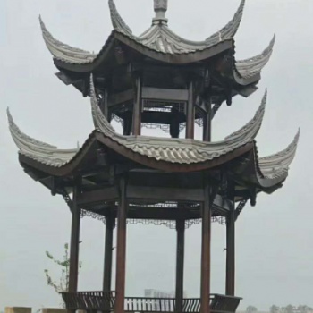 成都亭子廠家，實木涼亭專業定制，休閑涼亭直供