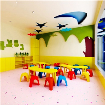 廣州幼兒園PVC地膠批發(fā)供應(yīng)_兒童卡通膠地板定制工程安裝