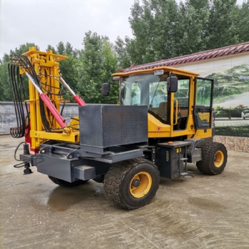 山西公路護(hù)欄打樁機廠家 裝載機式護(hù)欄打樁機 公路液壓打樁機