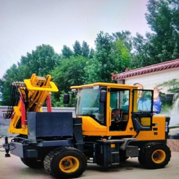 廣西鏟車式公路護欄打樁機質(zhì)量** 高速公路護欄打樁機 建筑機械打樁機