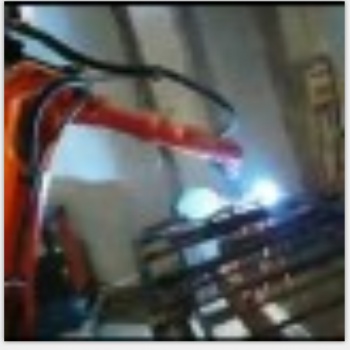 車輪扒胎器零件機器人焊接工作站