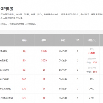 鄭州BGP服務器租用送產權，14年IDC服務經驗保障