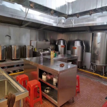 中山市做酒店餐飲成套商用廚房設備安裝廚具工程承包白鐵通風工程