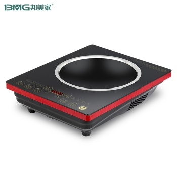 廠家批發(fā)邦美家凹面電炒爐防水不挑鍋家用炒菜凹面電磁爐