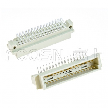 歐插 232（A+B）PH2.54 90度插板公頭,DIN41612 2*16P 彎公