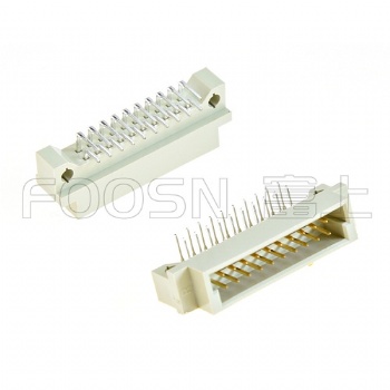 歐插 220（A+B）PH2.54 90度插板公頭,DIN41612 2*10P 彎公