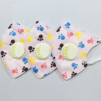 泉州廠家 嬰幼兒童防護口罩 45g 水刺布 貓爪圖案印花