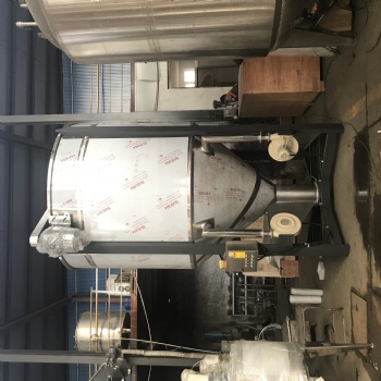 聚乙烯塑料顆粒攪拌機(jī)5噸大型加熱烘干混料機(jī)不銹鋼立式混料機(jī)