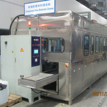 蘇州定做壓縮機(jī)配件環(huán)保型水溶劑除油污全自動(dòng)機(jī)械臂超聲波清洗機(jī)