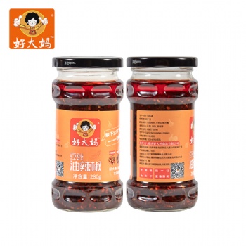 重慶好大媽油辣椒、重慶好大媽豆豉油辣椒代加工、油辣椒批發定制