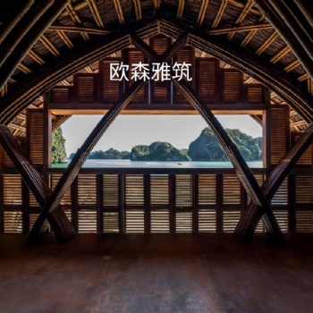 專業(yè)設(shè)計施工異形竹鋼建筑，竹鋼施工，異形竹藝建筑，建造異形竹藝咖啡廳