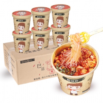 桶裝酸辣粉廠家批發酸辣粉代加工OEM貼牌