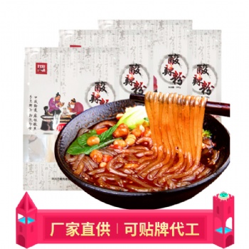 重慶酸辣粉濕粗粉批發5袋手工紅薯方便速食廠家酸辣粉定制批發