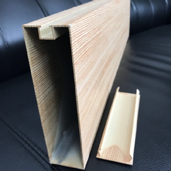 凹槽鋁方通 凹槽鋁格柵 木紋鋁吊管