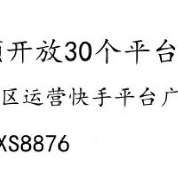 快手平臺廣告業(yè)務(wù)招募二級代理