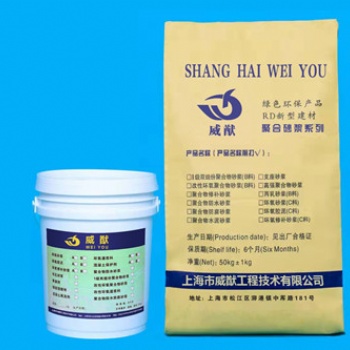 聚合物砂漿，粘接力強，固化迅速，防水抗滲耐腐蝕