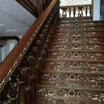 北京金銅韻金屬樓梯扶手 銅藝樓梯扶手 銅藝護(hù)欄