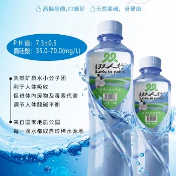 江蘇雙人行礦泉水定制