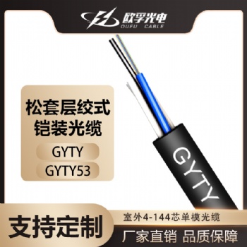 歐孚室外GYTY層絞式4芯單模架空管道網線光纖線