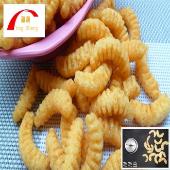 毛毛蟲油炸食品生產線