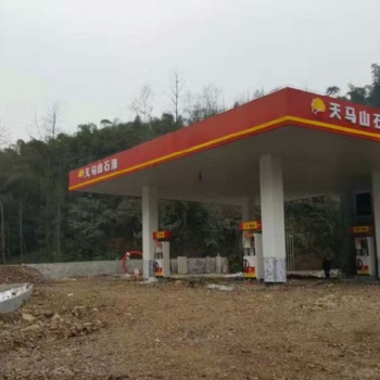 陜西加油站網架結構安裝