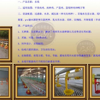 水線 養(yǎng)殖設備 養(yǎng)雞水線 肉雞水線 蛋雞水線 自動飲水系統(tǒng)