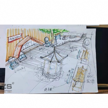2021年設計臨沂，臨沂商展地推展陳創意設計，臨沂商場臨展布展搭建