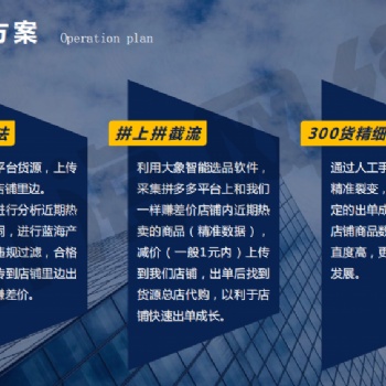 拼多多無(wú)貨源電商培訓(xùn)教學(xué)，拼多多群控軟件招商加盟