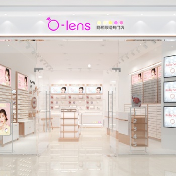 隱形眼鏡店 美瞳專賣店設計效果圖案例