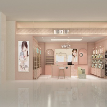 傳統簡約烤漆眼鏡店設計效果圖案例