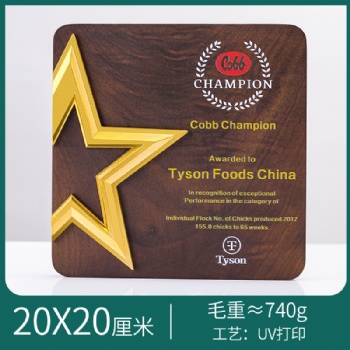 北京**獎牌 木質獎牌定做 商會會議禮品